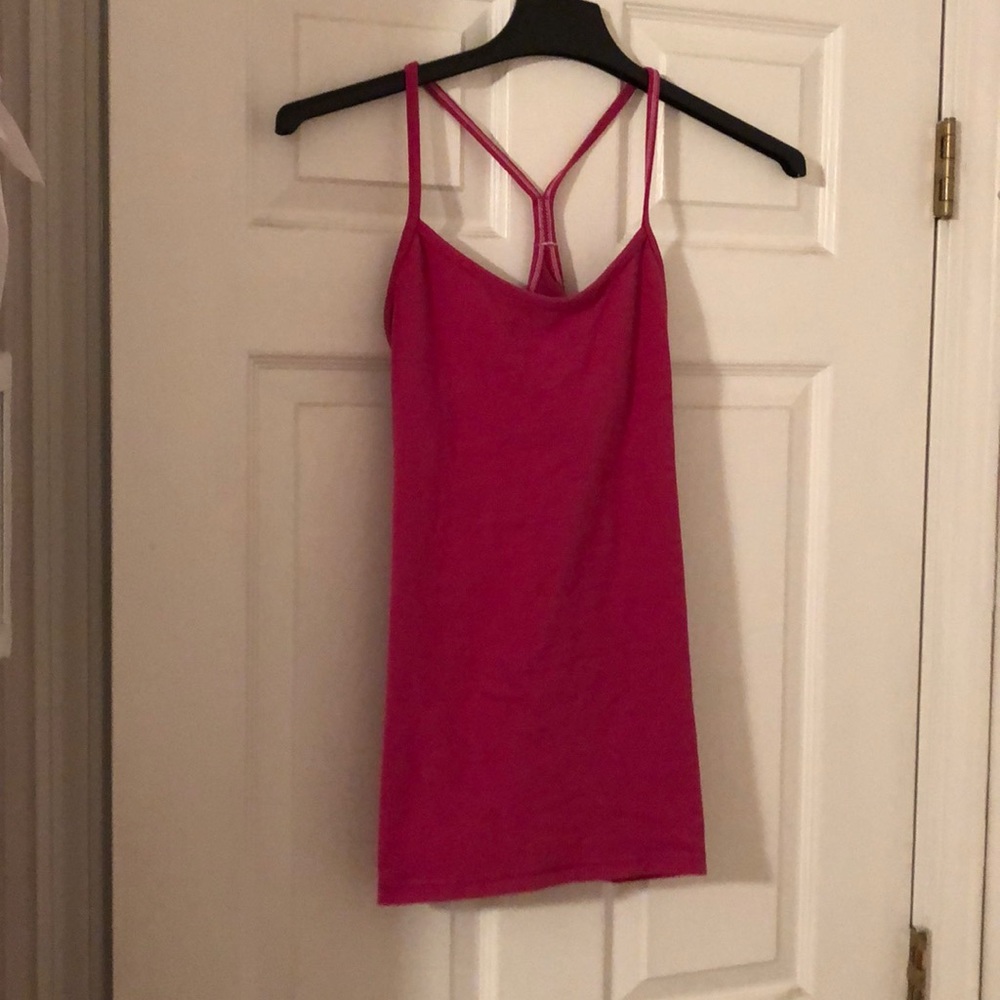 Lululemon power y size 6 hot pink gently worn